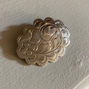 Sterling silver Lady Fayre vintage brooch